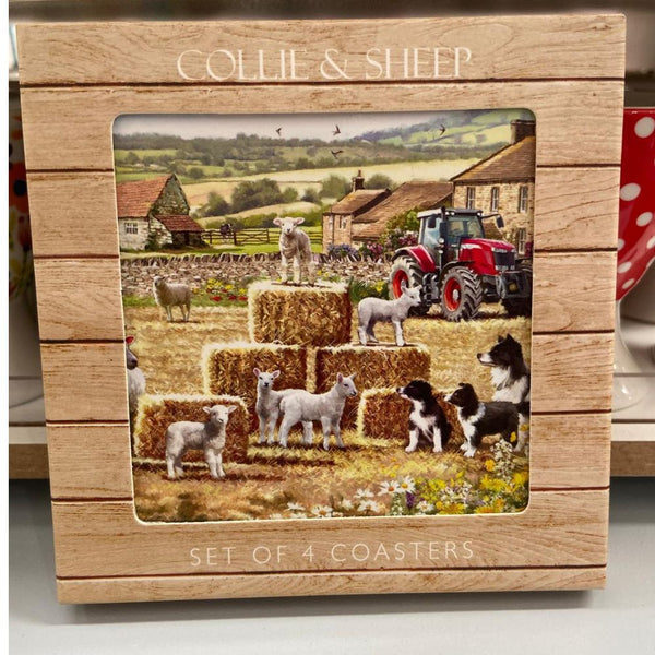 COLLIE AND SHEEP COASTER SET 2024 95927